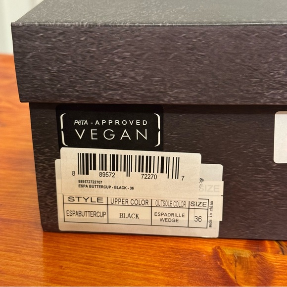 Bernie Mev Women's ESPA Buttercup black woven wedge sandals Size 36 - Picture 7 of 7